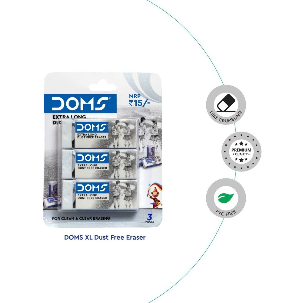 Gomas de borrar Doms XL blancas, pack 3 unidades (Pack 20 uds) Imagen principal del producto