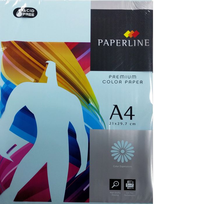 Papel A4 500H 80 g Paperline Azul Claro Ocean FabrisA Imagen principal del producto
