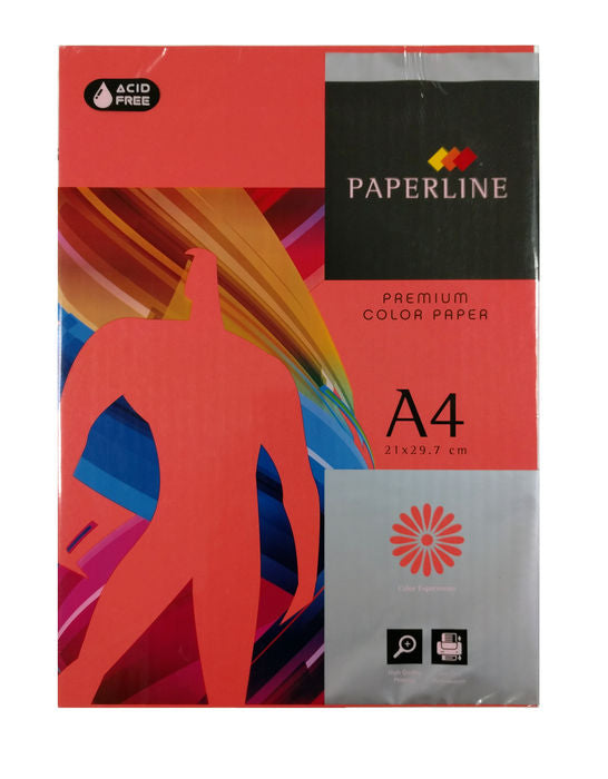 Papel A4 500H 80 g Rojo Paperline Fabrisа Imagen principal del producto