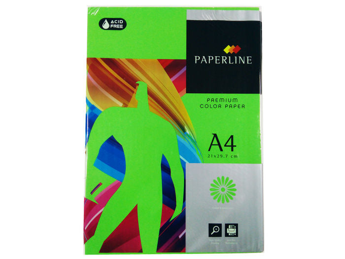 Papel A4 500H 80 g Paperline Verde Fuerte Parrot FABRISA Imagen principal del producto