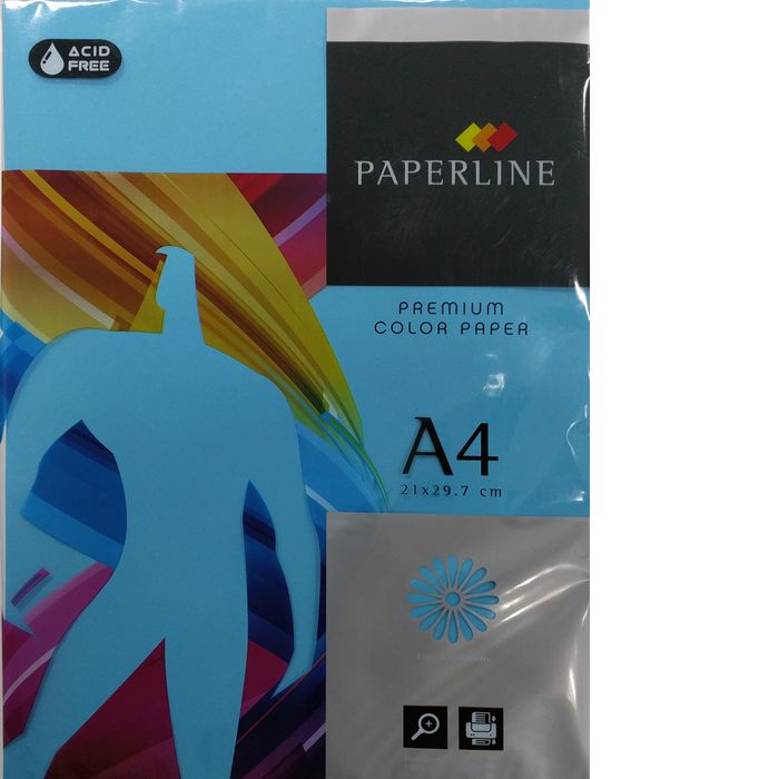 Papel A4 500H 80 g Turquesa Paperline FABRISA