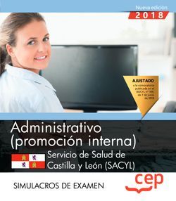 Administrativo (promoción interna). Servicio de Salud de Castilla y León (SACYL). Simulacros de examen Imagen principal del producto
