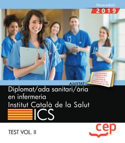 Diplomat/ada sanitari/ària en infermeria. Institut Català de la Salut (ICS). Test Vol. II Imagen principal del producto