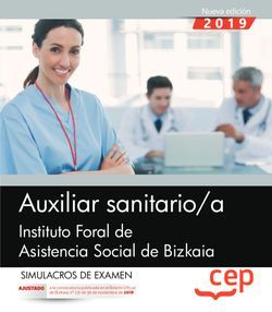 Auxiliar sanitario/a. Instituto Foral de Asistencia Social de Bizkaia. Simulacros de examen