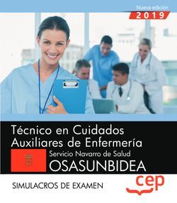 Técnico en Cuidados Auxiliares de Enfermería. Servicio Navarro de Salud-Osasunbidea. Simulacros de examen Imagen principal del producto