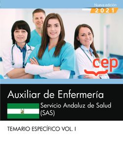 Auxiliar de Enfermería. Servicio Andaluz de Salud (SAS). Temario específico. Vol. I. Imagen principal del producto