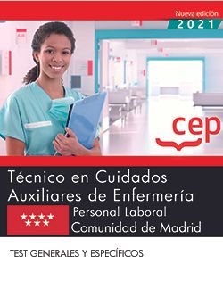 Técnico en Cuidados Auxiliares de Enfermería (Personal Laboral). Comunidad de Madrid. Test generales y específicos Imagen principal del producto