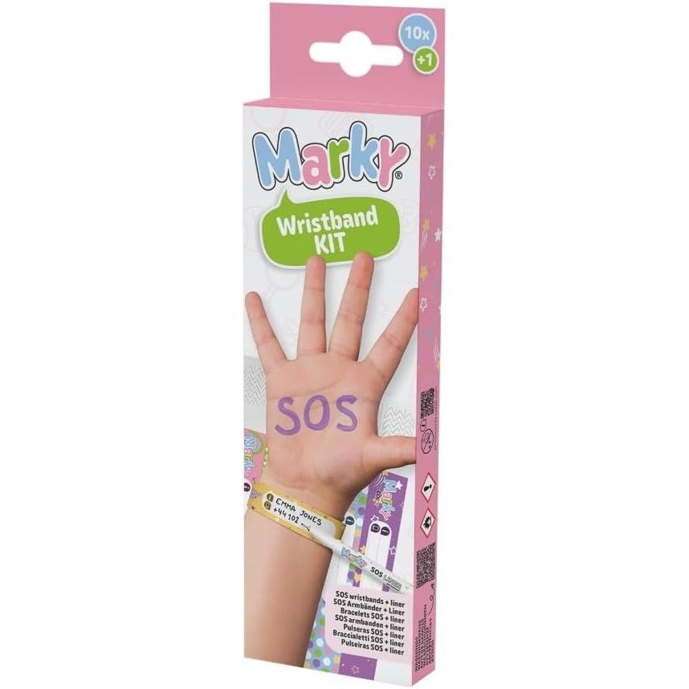 Caja 20 Pulseras Sos Identificativas Surtidas MINE