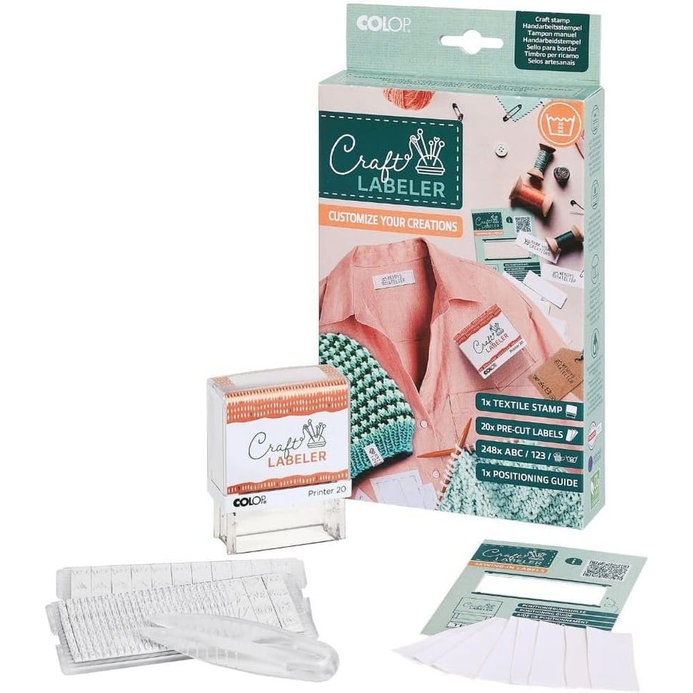 Juego de Sellos Textiles Craft Labeler Mine Imagen principal del producto