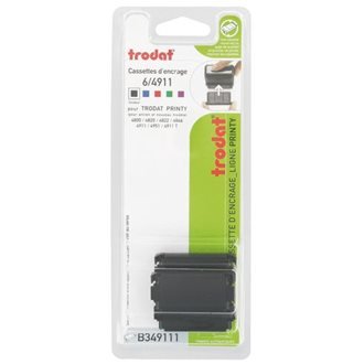 Recambio Almohadilla Tinta Azul Sello 4911 Blister 2 Uds Trodat