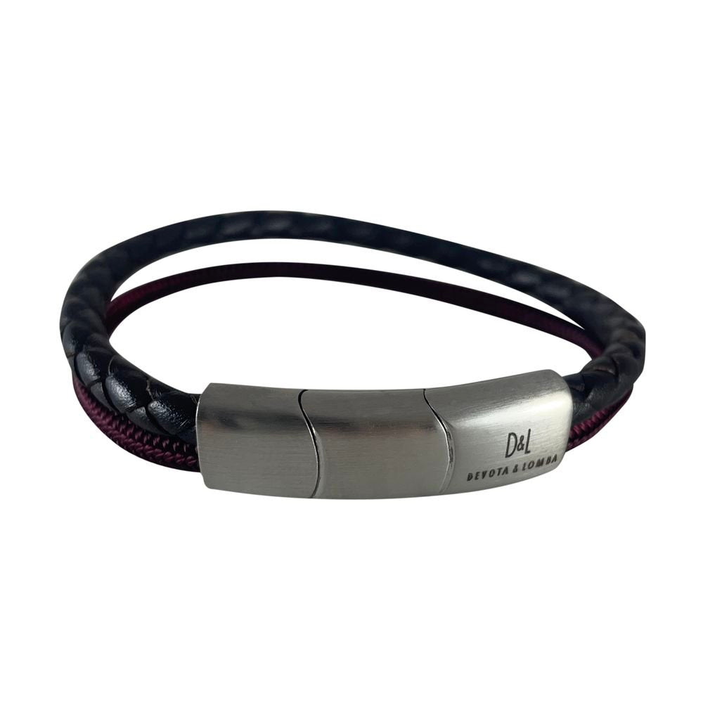 PULSERA HOMBRE D&L DOBLE CORDON NEGRO | TRAVEL FANTASY DEVOTA Y LOMBA | 1 UNIDAD | 9012400000178