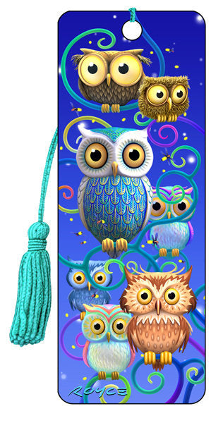 MARCAPAGINAS 3D NIGHT OWLS | 6 UNIDADES | (ARTGAME) Imagen principal del producto