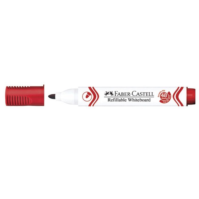 Rotulador Faber Castell Pizarra Blanca Rojo