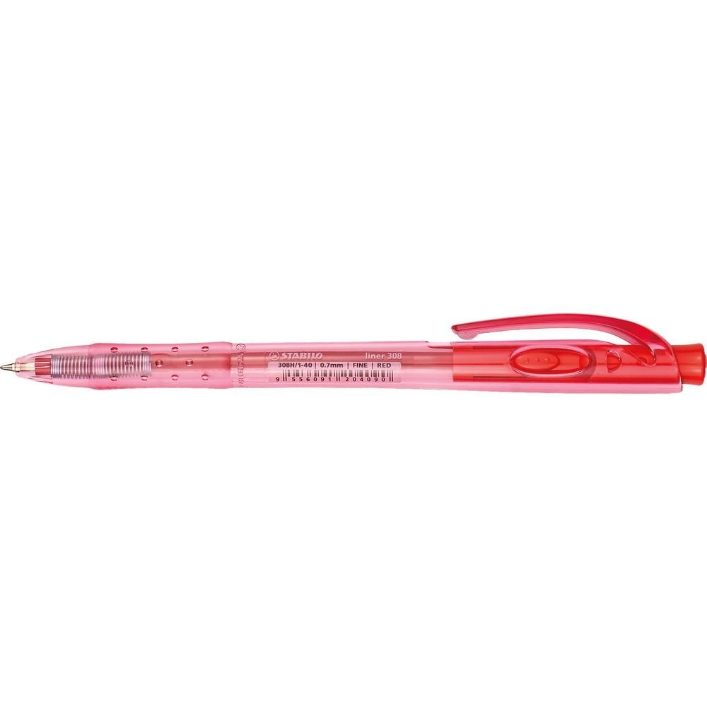 Boligrafo Stabilo Liner 308H Fino 0,7mm Rojo Imagen principal del producto