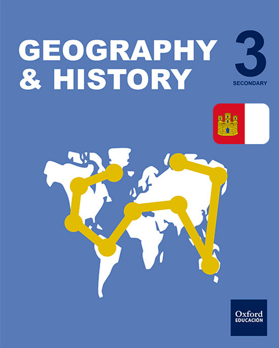 Inicia Geography 3.o ESO. Student's book. Castilla La Mancha | Varios autores | 9780190509613 (OXFORD) Imagen principal del producto