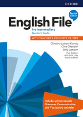 English File Pre-Intermediate Teacher's Guide with Teacher's Resource Centre | Varios autores | 9780194037563 (OXFORD)