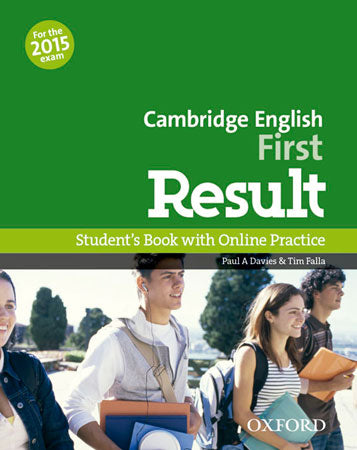 First Result Student's Book Online Practice Test Exam Pack 2015 Edition | Varios autores | 9780194511926 (OXFORD) Imagen principal del producto