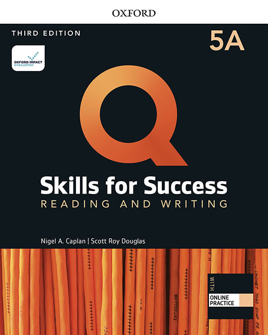 Q Skills for Success (3rd Edition). Reading & Writing 5. Split Student's Book Pack Part A | Varios autores | 9780194904087 (OXFORD) Imagen principal del producto