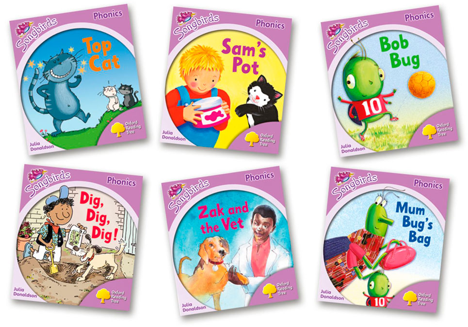 Oxford Reading Tree Songbirds Phonics Level 1+: Mixed Pack of 6. Julia Donaldson (Oxford University Press España, S.A.) 9780198387909