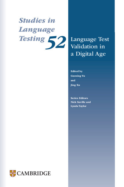 Language Test Validation in a Digital Age  Paperback