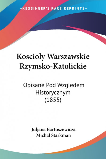 📖 KOSCIOLY WARSZAWSKIE RZYMSKO-KATOLICKIE - 9781161006216 Imagen principal del producto
