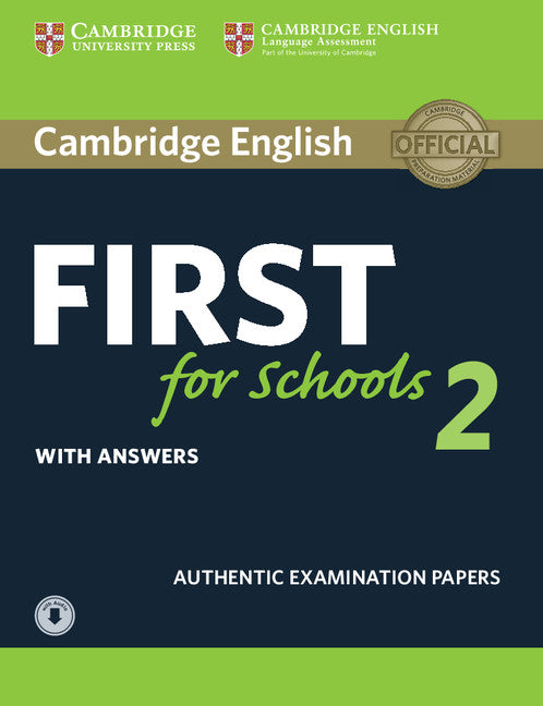 Cambridge English First for Schools 2 Student's Book with answers and Audio. Aa. Vv. (Cambridge University Press) 9781316503522 Imagen principal del producto