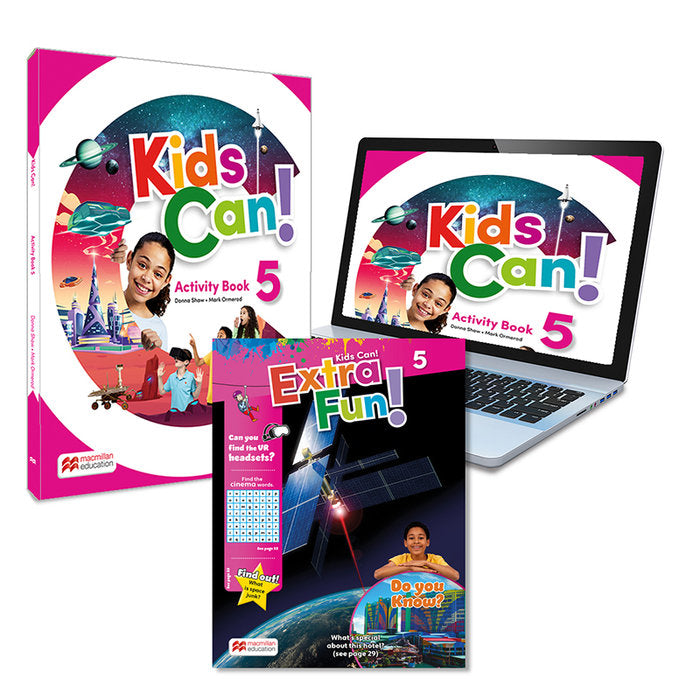 KIDS CAN! 5 Activity Book, ExtraFun & Pupil's App: cuaderno de actividades impreso | Varios autores | 9781380053411 (Macmillan)