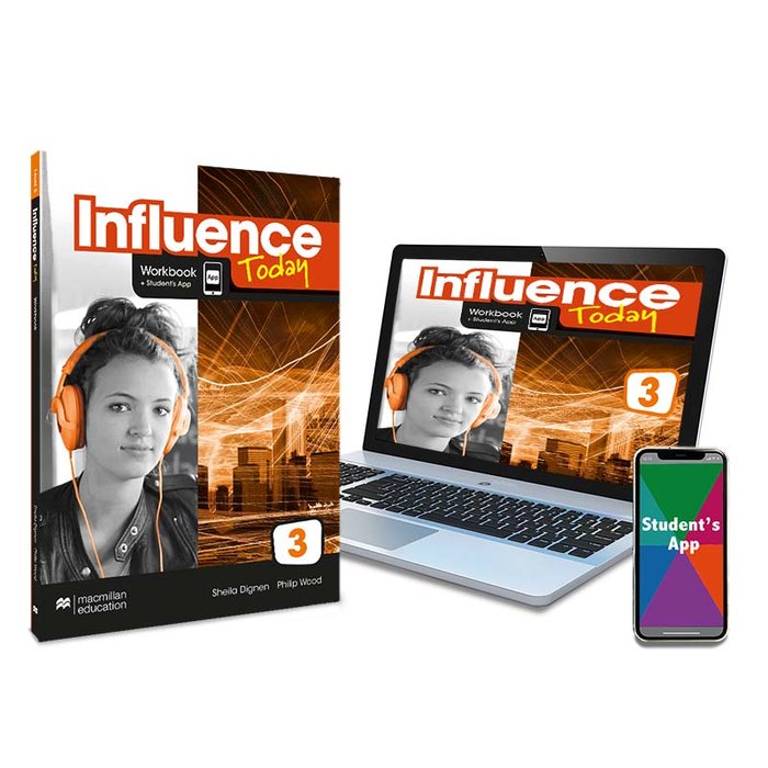 INFLUENCE TODAY 3 Workbook, Competence Evaluation Tracker y Student's App | Varios autores | 9781380086273 (MACMILLAN) Imagen principal del producto