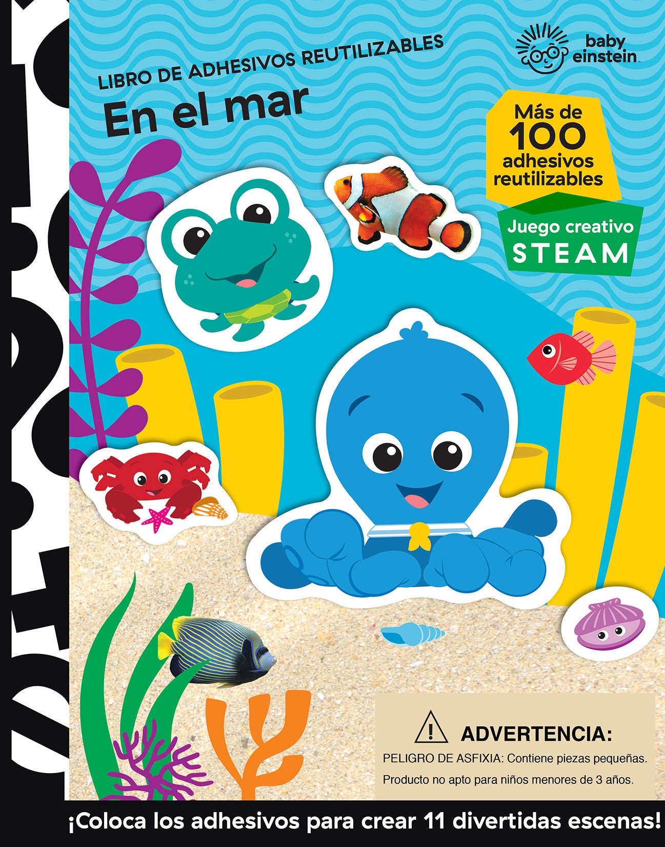 EN EL MAR. LIBRO DE ADHESIVOS REUTILIZABLES BABY EINSTEIN Imagen principal del producto