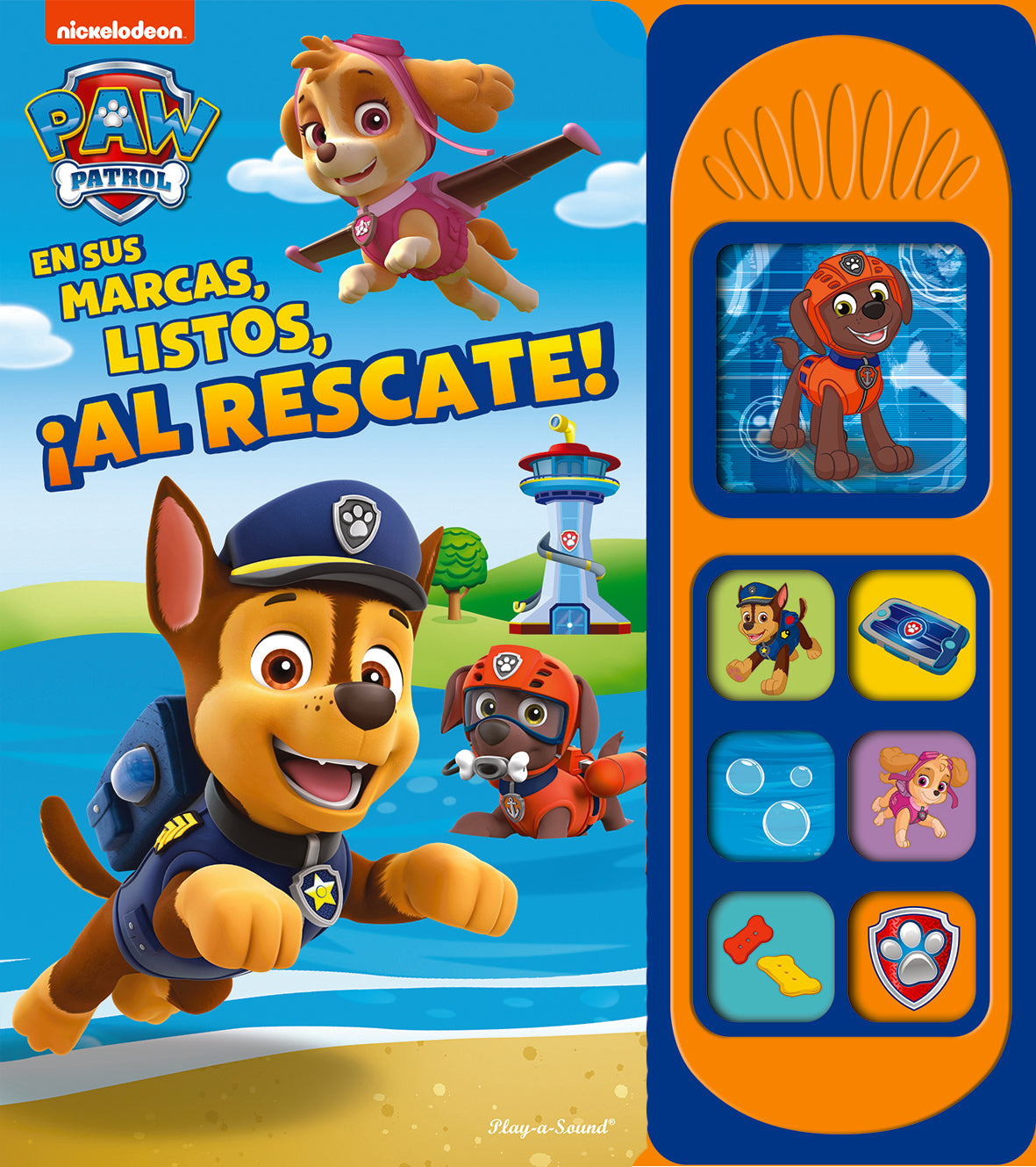 EN SUS MARCAS, LISTOS, ¡AL RESCATE!  7 BOTONES CON SONIDO PATRULLA CANINA LSB