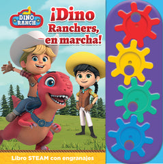 DINO RANCHERS, EN MARCHA!: LIBRO CON ENGRANAJE STEM