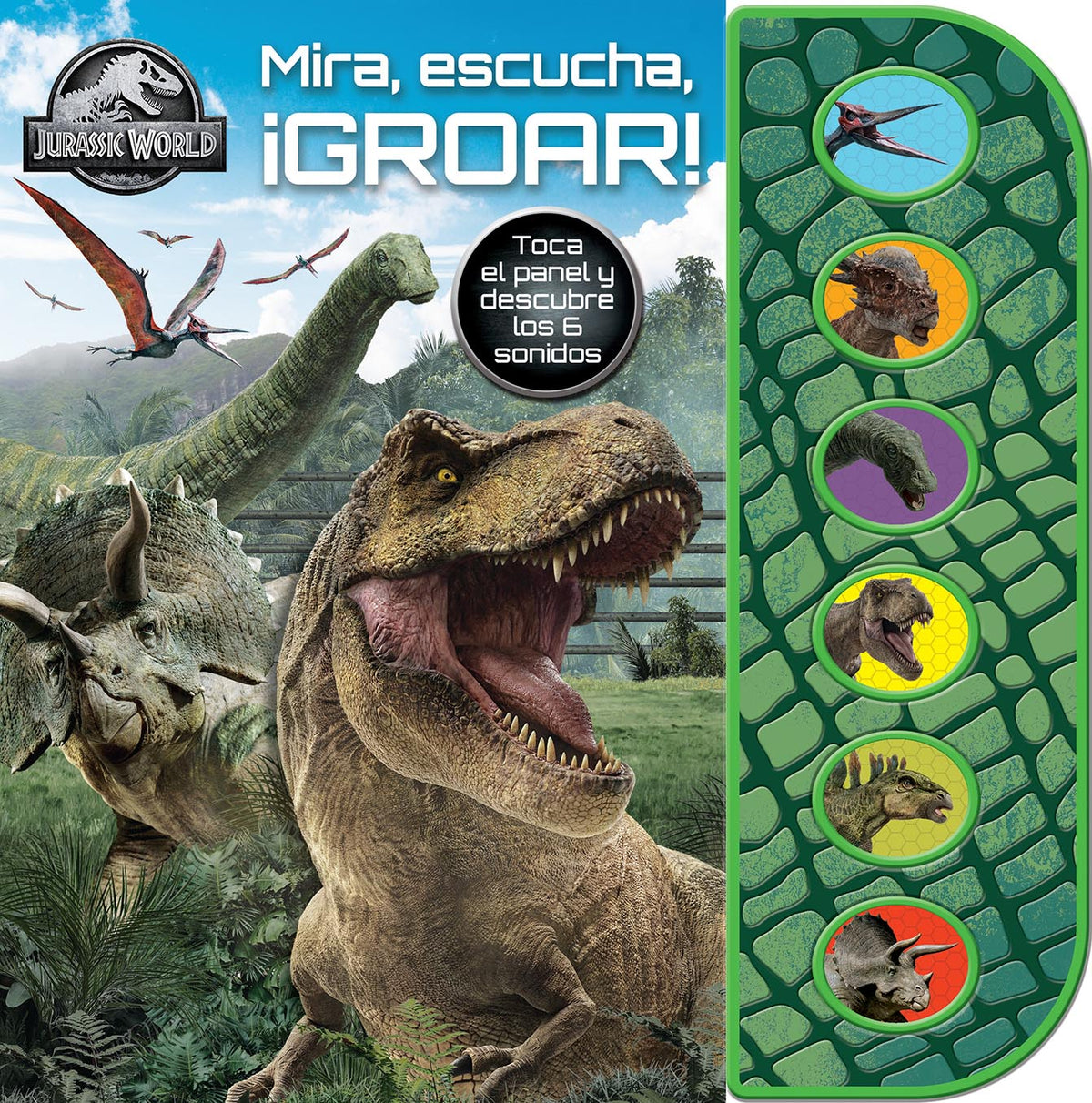 MIRA ESCUCHA ¡GROAR! JURASSIC WORLD.: TEXTURED SOUND PAD TSP