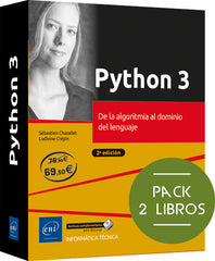 PYTHON 3 PACK 2 LIBROS DE LA ALGORITMIA AL DOMINIO LENGUAJE - 9782409046902