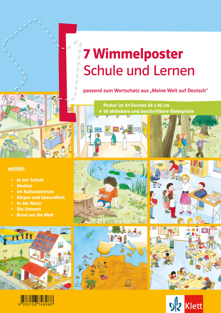 wimmelposter-set ''schule und lernen'' '. Aa. Vv. (Ernst Klett Sprachen GmbH) 9783126748988