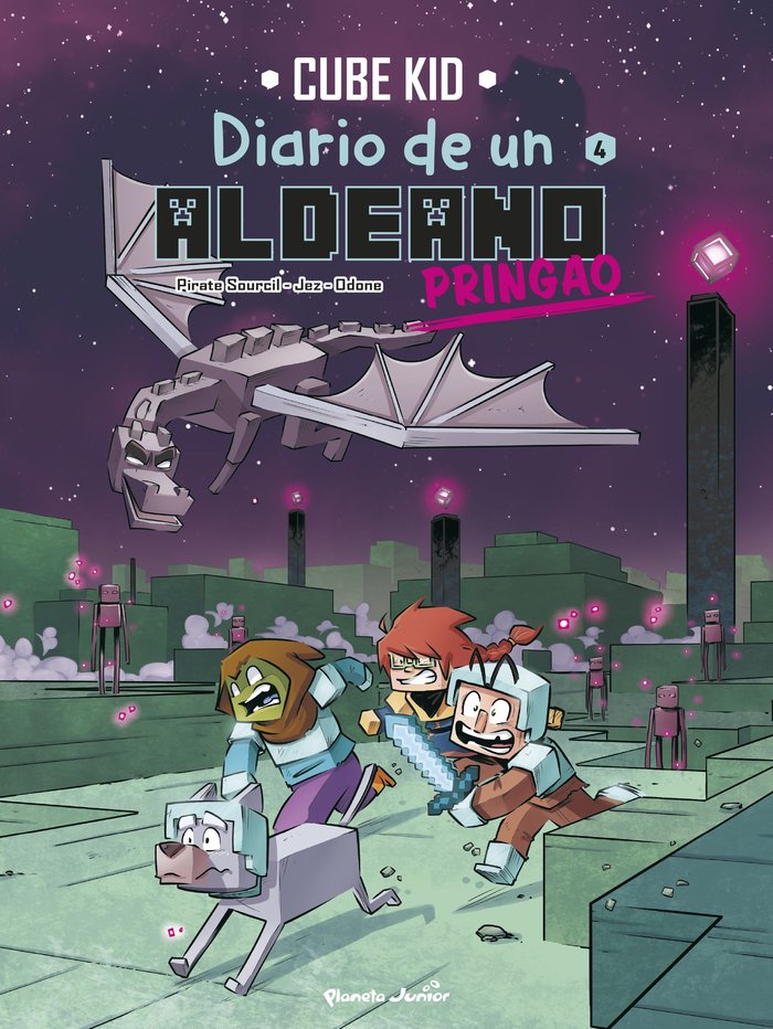 MINECRAFT DIARIO DE UN ALDEANO PRINGAO COMIC 4 | Cube Kid | 9788408266662 (Planeta junior)