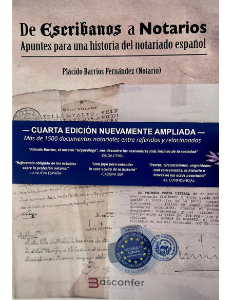 DE ESCRIBANOS A NOTARIOS 4ª ED - 9788409557226 Imagen principal del producto