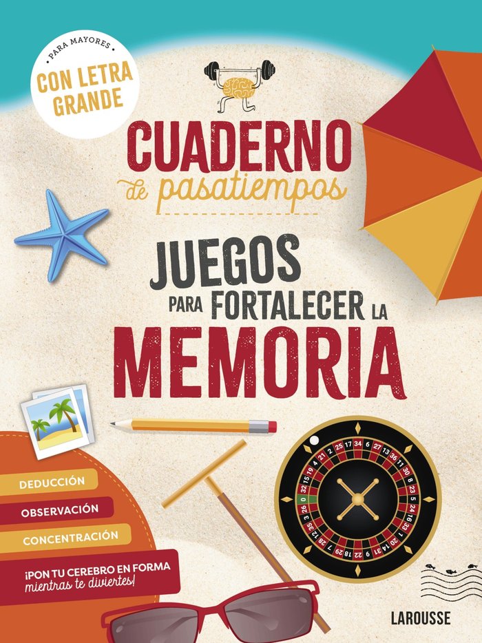 CUADERNO PASATIEMPOS PARA MAYORES JUEGOS FORTALECER MEMORIA - 9788410124400 Imagen principal del producto