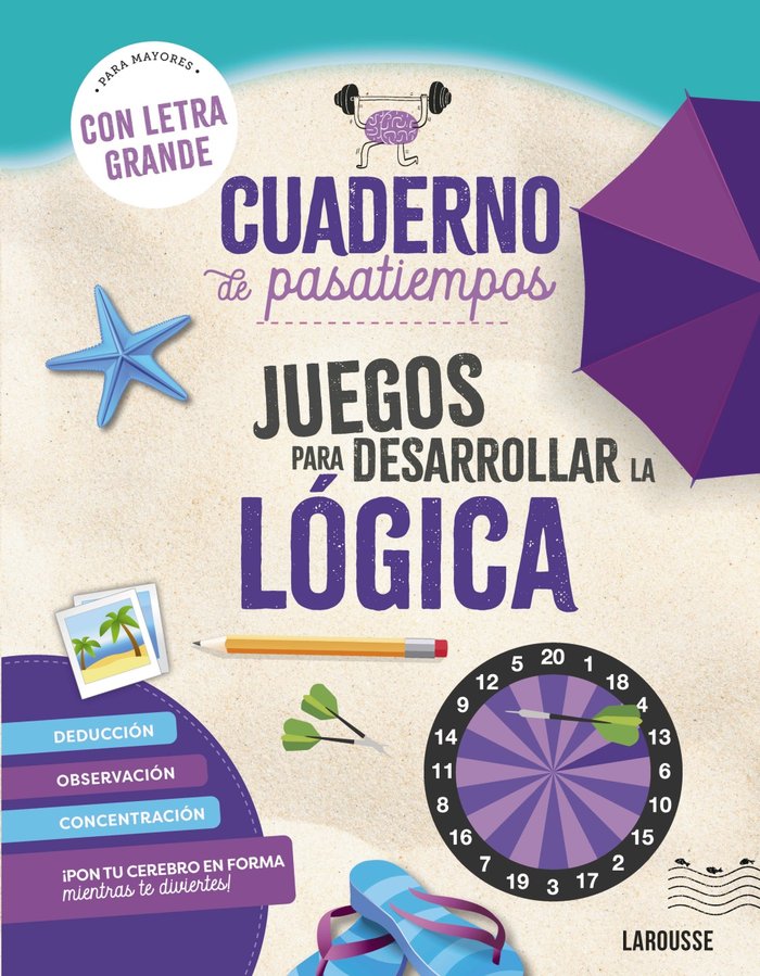 CUADERNO PASATIEMPOS PARA MAYORES JUEGOS DESARROLLAR LOGICA - 9788410124417 Imagen principal del producto