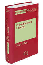 MEMENTO PRACTICO PROCEDIMIENTO LABORAL 2025 2026 - 9788410128880 Imagen principal del producto