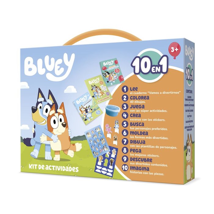 MALETIN KIT DE ACTIVIDADES 10 EN 1 BLUEY | PLAY TIME IMAGILAND | 1 UNIDAD | 9788410133129