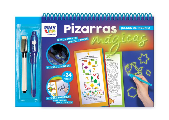 PINTALUZ PIZARRAS MAGICAS JUEGOS INGENIO 4 A 6 AÑOS | PLAY TIME IMAGILAND | 1 UNIDAD | 9788410133532