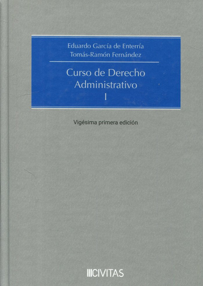 CURSO DE DERECHO ADMINISTRATIVO I 2024 21ªED - 9788410296244 Imagen principal del producto