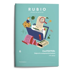 Contextos: mejora la competencia lectora (6.o de Primaria). ENRIQUE RUBIO POLO SLU (Editorial Rubio) 9788410418295