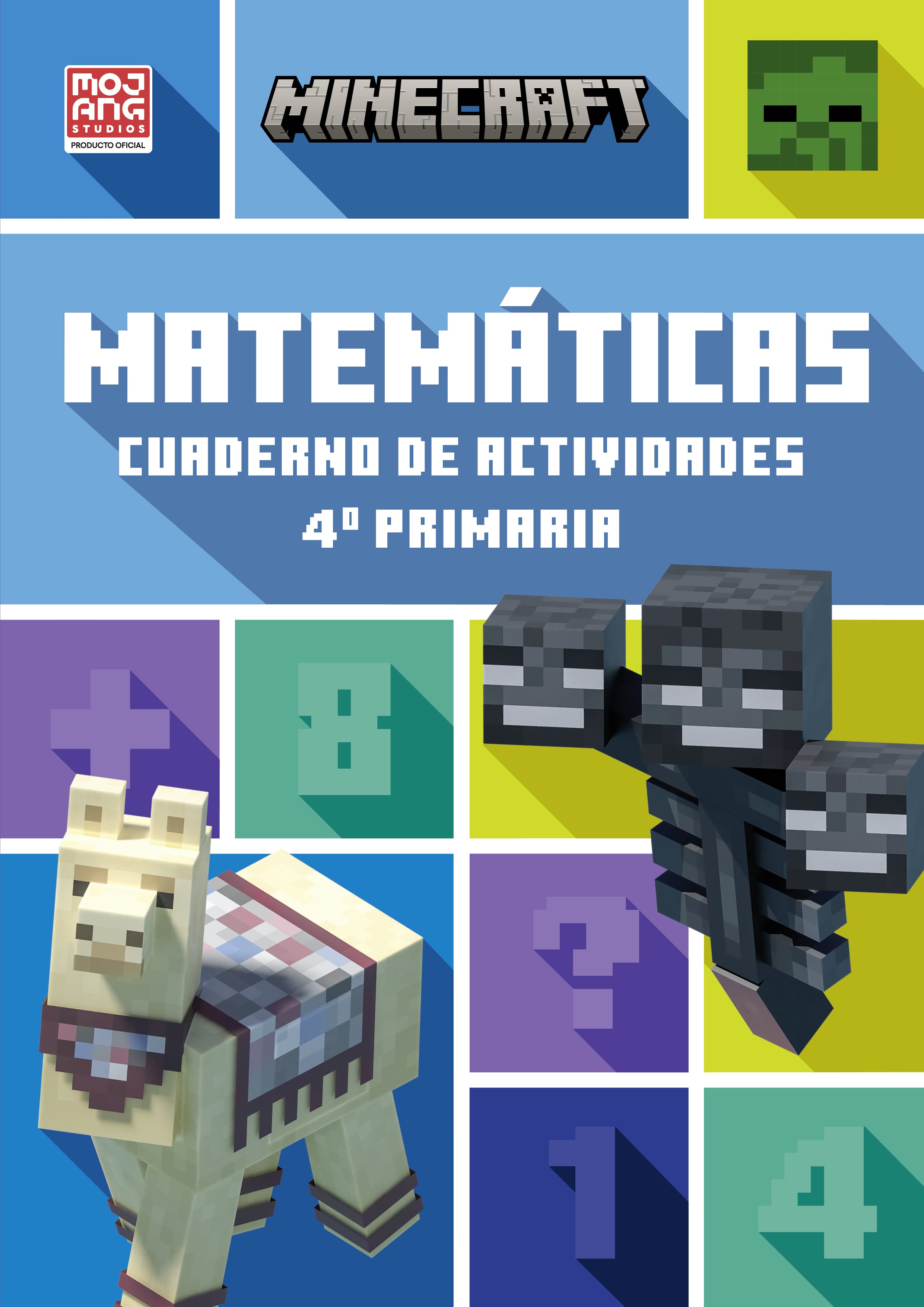 Minecraft Oficial: Cuaderno de Actividades, Matemáticas 4.º Primaria Imagen principal del producto