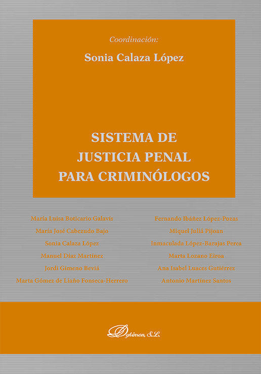 SISTEMA DE JUSTICIA PENAL PARA CRIMINOLOGOS - 9788410702967 Imagen principal del producto