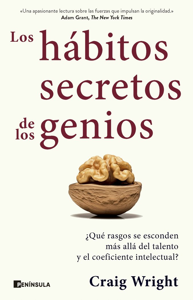 LOS HABITOS SECRETOS DE LOS GENIOS | CRAIG WRIGHT | EDICIONES PENINSULA | 9788411002301 Imagen principal del producto