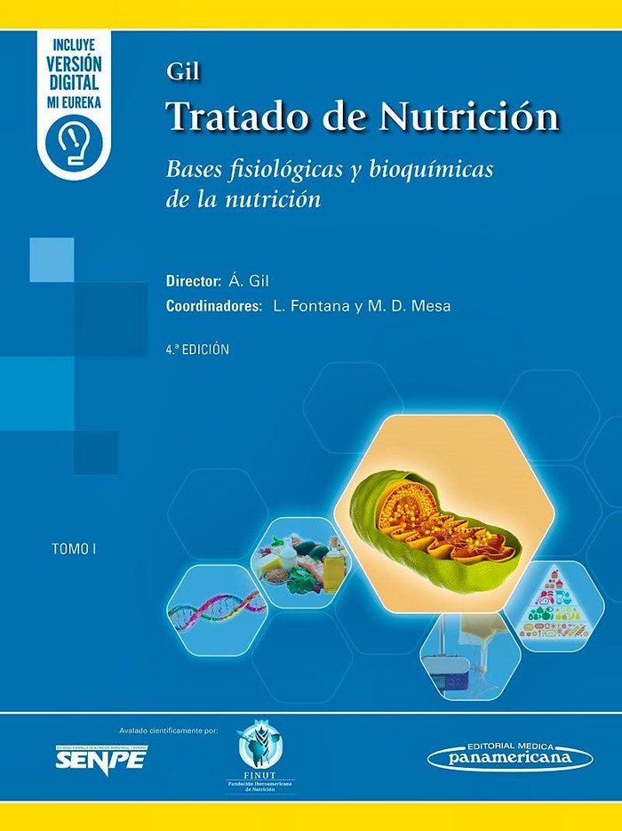 TRATADO DE NUTRICION TOMO 1 BASES FISIOLOGICAS Y BIOQUI 4ªE - 9788411061612 Imagen principal del producto