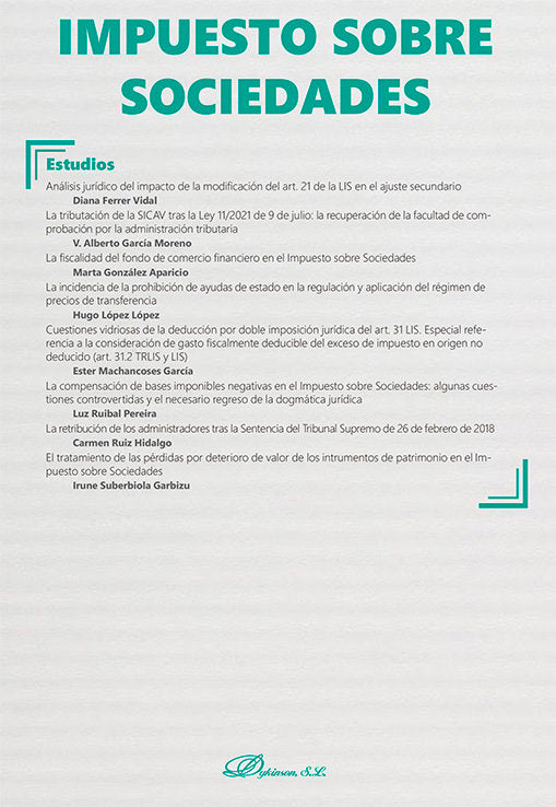 IMPUESTO SOBRE SOCIEDADES MONOGRAFICO NUEVA FISCALIDAD 2022 - 9788411224529 Imagen principal del producto