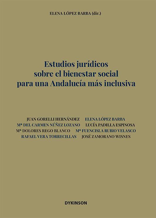 ESTUDIOS JURIDICOS SOBRE EL BIENESTAR SOCIAL PARA UNA ANDALU - 9788411229609
