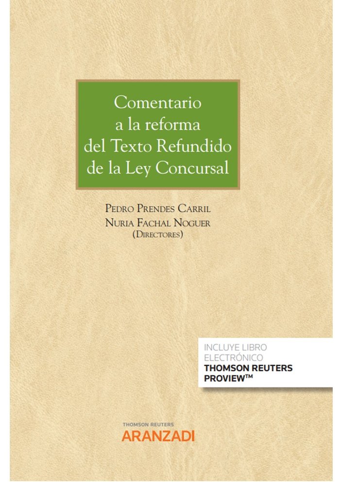 COMENTARIO A LA REFORMA DEL TEXTO REFUNDIDO DE LA LEY CONCUR - 9788411244176